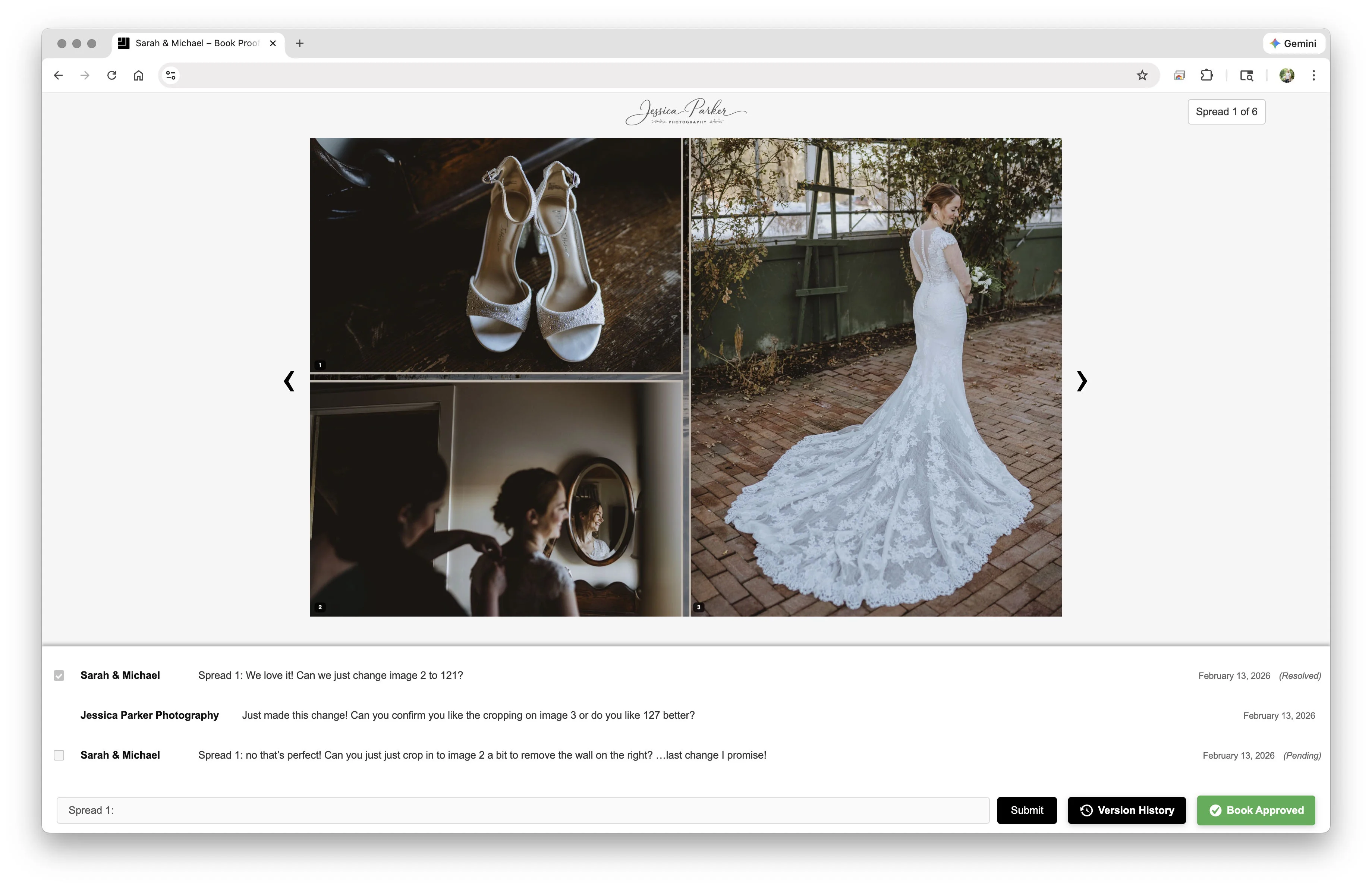 Client Review View