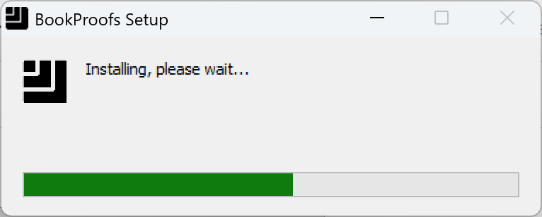 BookProofs installer